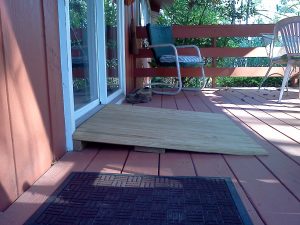 TRANSITION RAMP FOR SAFE HOME ENTRY AND EXIT